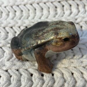 Vintage Frog Otagiri OMC Japan Stoneware Pottery Figurine
